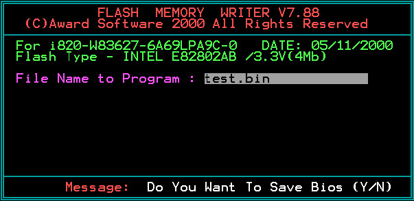 Установка BIOS из DOS. ../index/0-52.html